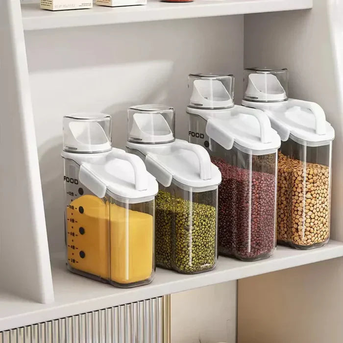 Kit de Frascos Herméticos Premium con Medidor.