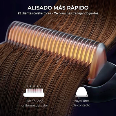 PEINE ALISADOR DE CABELLO 100%